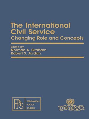 cover image of The International Civil Service